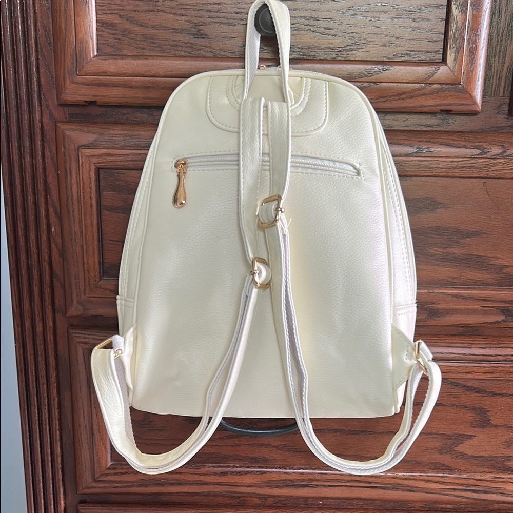 Nevenka Cream Backpack Purse - Picture 2 of 3